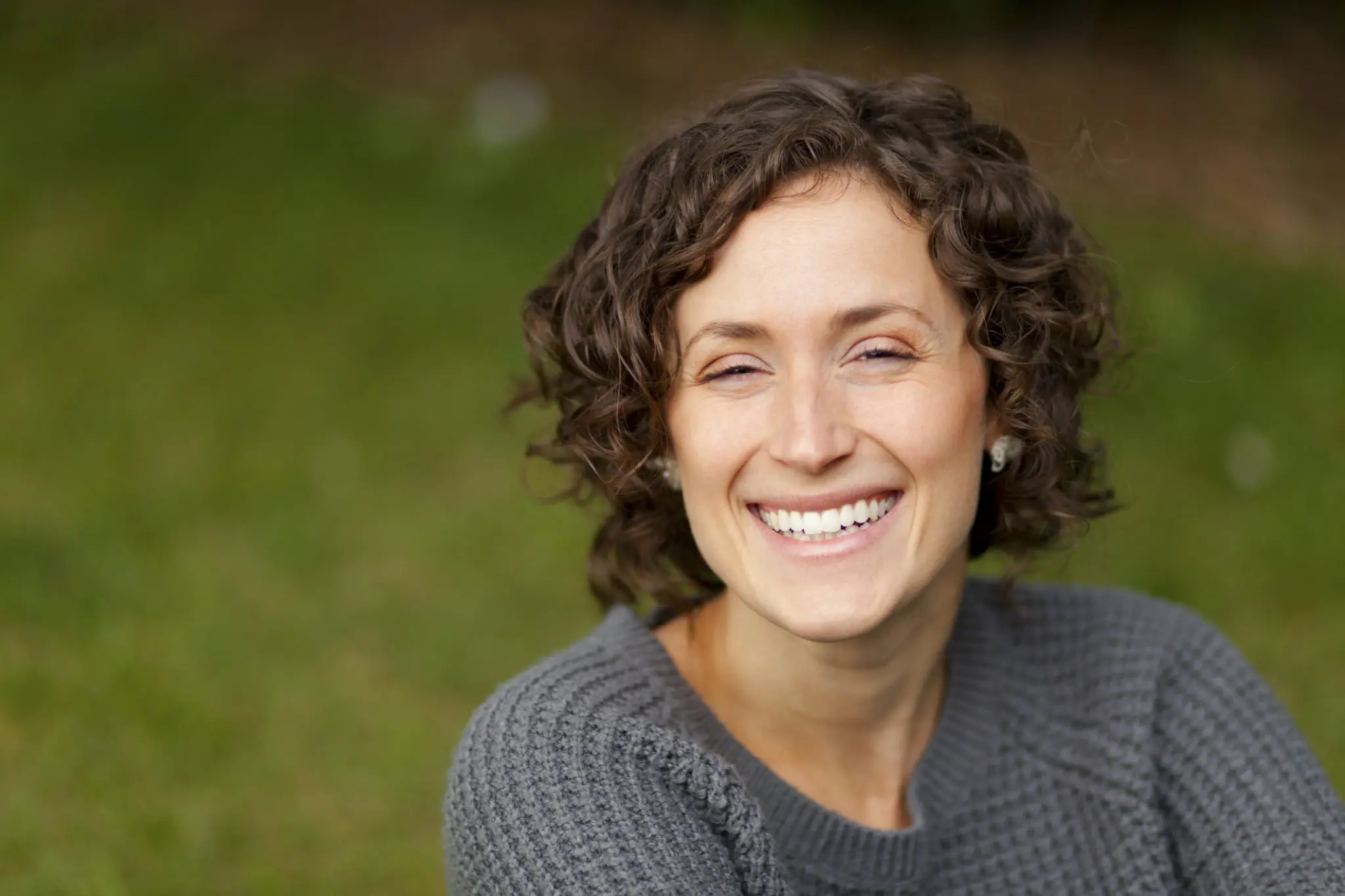 Close-up of a woman smiling