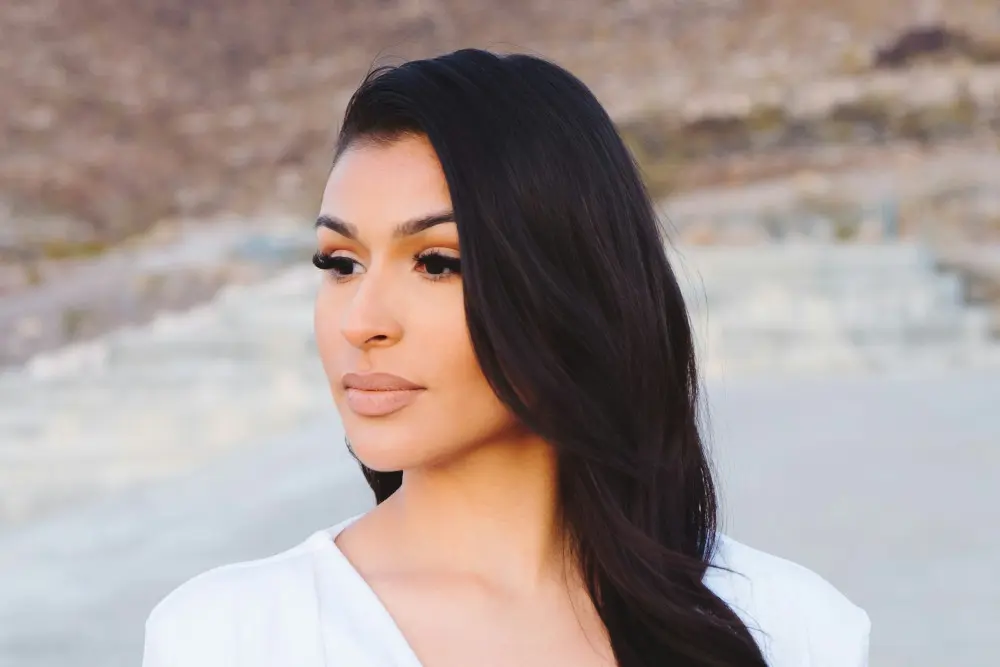 woman with black hair