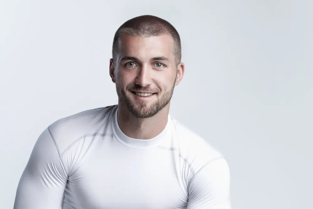 man in white shirt