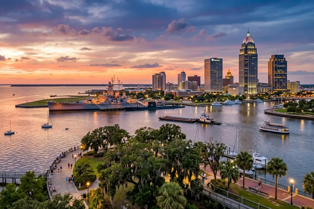 Mobile, AL skyline