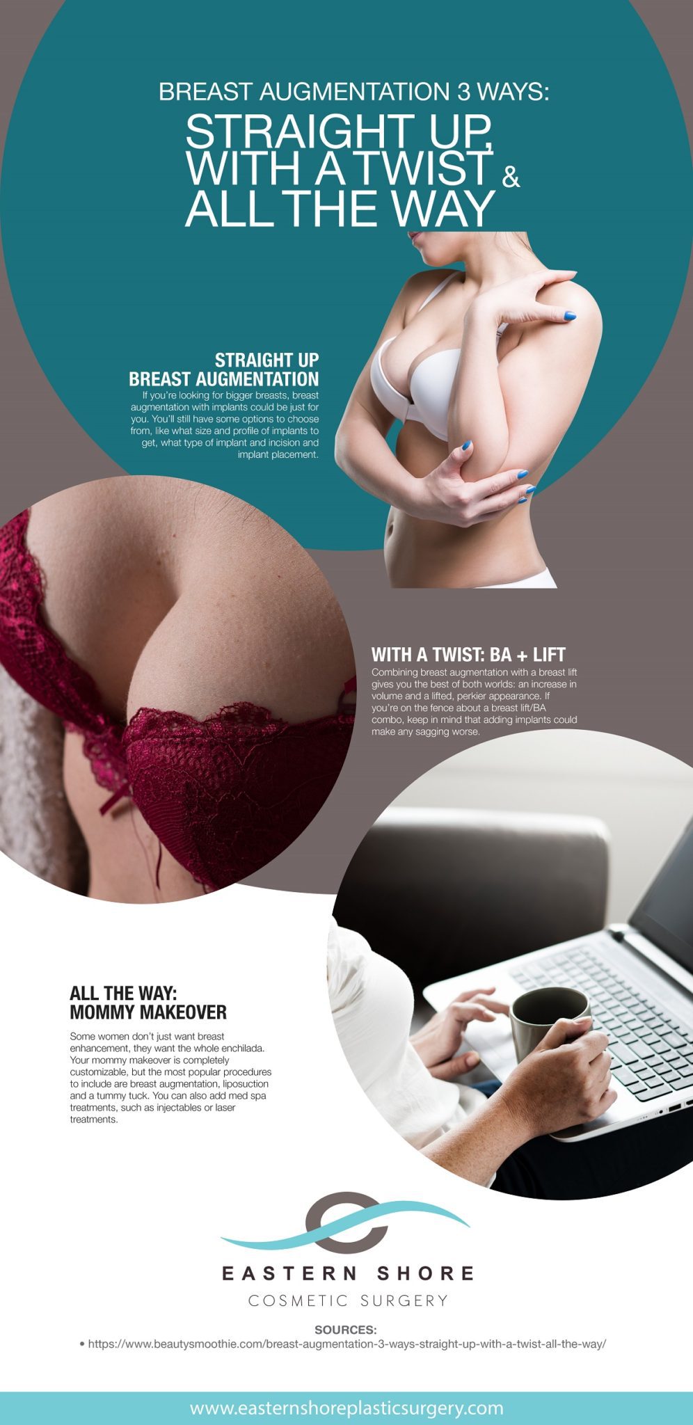Breast Augmentation 3 Ways [Infographic] img 1