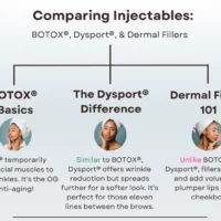 Comparing Injectables: BOTOX®, Dysport®, & Dermal Fillers [Infographic]