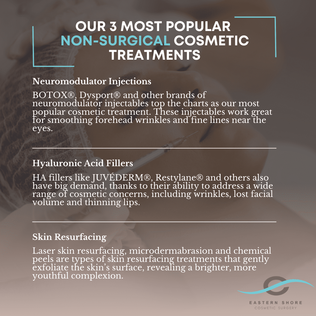 Our 3 Most Popular Non-Surgical Cosmetic Treatments